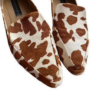 Steve Madden Haylie-C *Super Cute* Brown Cow Print Loafers